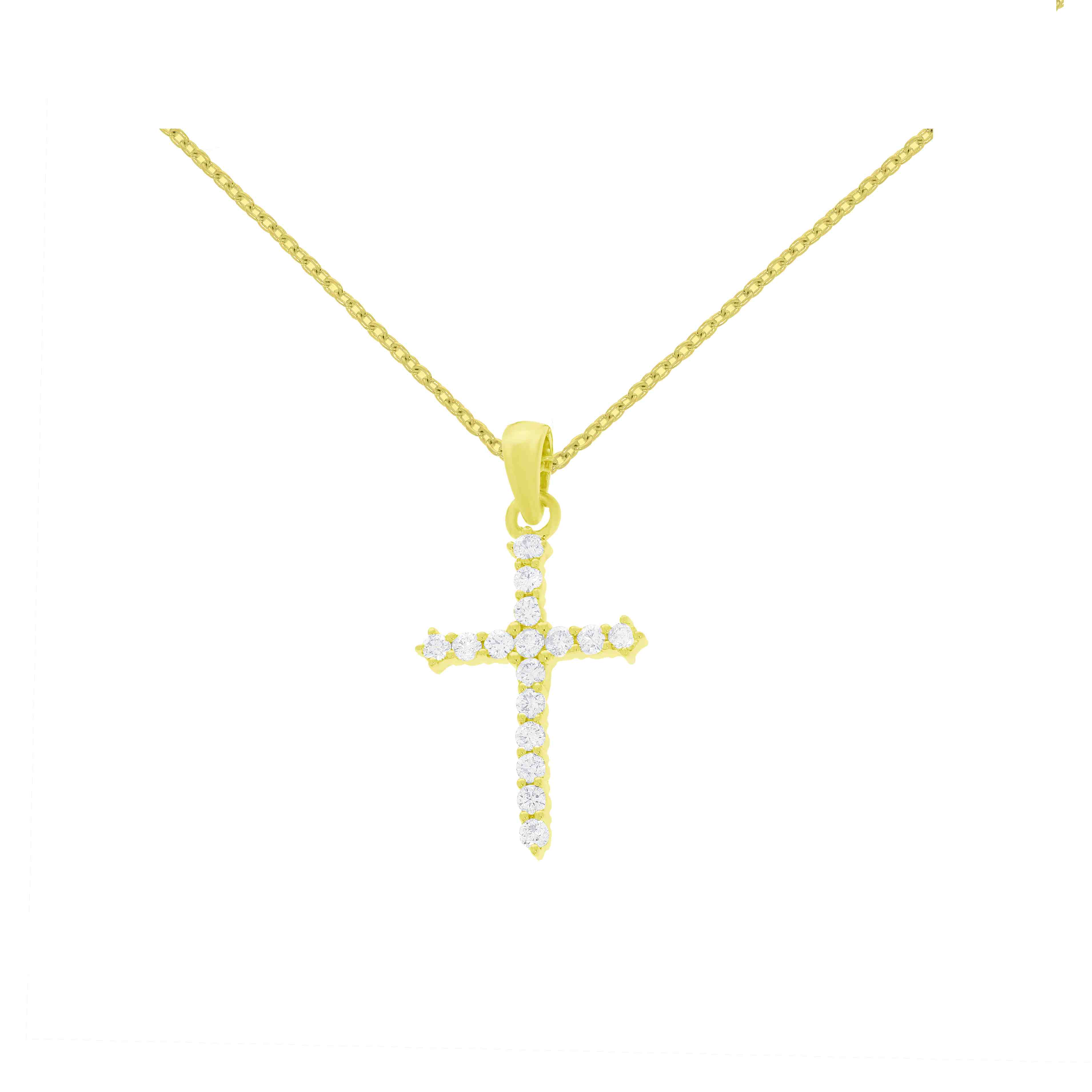Cross Diamond Pendant PD30003A